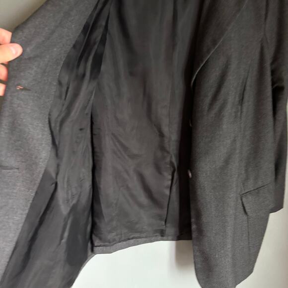 Vintage NEIMAN MARCUS Women's 22W Dark Grey Wool Blazer Classic Plus Career - Picture 9 of 10